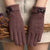 New Beautiful Symbol Rabbit Plush Suede Bow Touch Screen Warm Outdoor Clothing All-matching Gloves