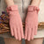 New Beautiful Symbol Rabbit Plush Suede Bow Touch Screen Warm Outdoor Clothing All-matching Gloves