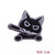 New Cartoon Cute Cat Embroidery Cloth Sticker