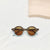 New Children's Sunglasses Fashion Round Frame Leopard Print Color Matching Sunglasses