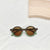 New Children's Sunglasses Fashion Round Frame Leopard Print Color Matching Sunglasses