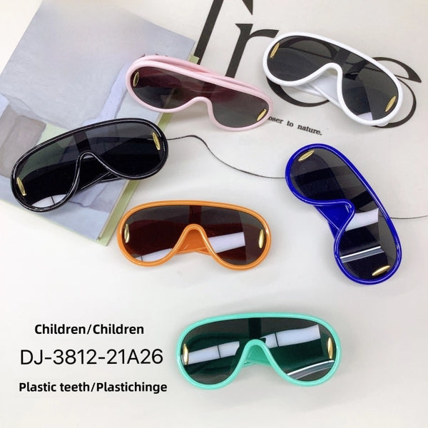 New Children's Sunglasses Retro UV-proof Beach Baby Sunglasses Boys And Girls Concave Glasses Fashion