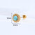 New Color Zircon Stainless Steel Earrings Wholesale