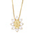 New Color Zircon Virgin Mary Copper 18k Gold-plated Necklace