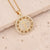 New Copper Micro-set Zircon 18k Gold Cross Pendant Necklace