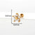 New Creative Flower Ear Studs Stainless Steel Screw Earrings