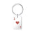 New Creative Red Peach Ace Spade Ace Keychain Necklace