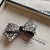 New Crystal Diamond Bowknot Hair Ring Hair Rope Elegant High Sense Rhinestone Large Intestine Ring Side Clip Barrettes