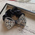 New Crystal Diamond Bowknot Hair Ring Hair Rope Elegant High Sense Rhinestone Large Intestine Ring Side Clip Barrettes