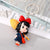 New Cute Broom Cartoon Little Girl Doll Resin Keychain Pendant