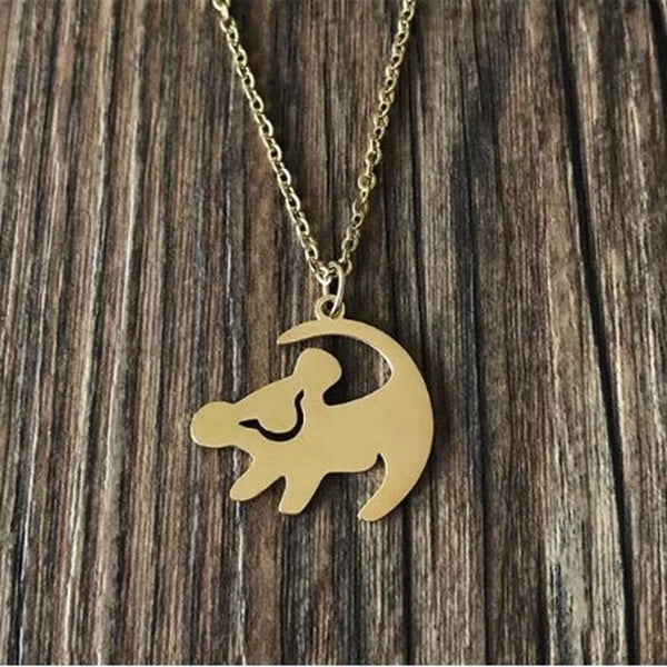 New Cute Lion Baby Shape Pendant Alloy Necklace