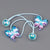 New Design Sense Gradient Butterfly Hair Accessory Hair Rope Fashionable  Hair Tie Ponytail Elastic String Double-Headed Beads Rubber Band Hair Ring Headdress Hair Accessories