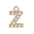 New Diy English Letter Micro Zircon Pendant Copper Pendant