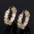 New Earrings Personality Style Single Row Zircon Copper Ear Buckle Wholesale