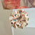 New Fabric Floral Colony Hair Ring Sweet Girl Hair Accessories Colon Ring Hair Rope Hair Rope Ring Small Fresh Headwear