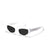 New Fashion Cat Eye Glasses Women's And Men's Big Face Metal Sunglasses