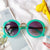 New Fashion Children's Sunglasses Anti-ultraviolet Radiation Round Glasses Wholesale