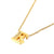 New Fashion Creative Gold 26 English Letters Stainless Steel Necklace