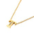 New Fashion Creative Gold 26 English Letters Stainless Steel Necklace