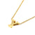 New Fashion Creative Gold 26 English Letters Stainless Steel Necklace