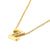 New Fashion Creative Gold 26 English Letters Stainless Steel Necklace