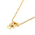 New Fashion Creative Gold 26 English Letters Stainless Steel Necklace