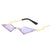 New Fashion Frameless Female Color Film Metal Sunglasses