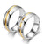 New Fashion Geometric Inlaid Zircon Stainless Steel Ring Wholesale