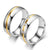 New Fashion Geometric Inlaid Zircon Stainless Steel Ring Wholesale