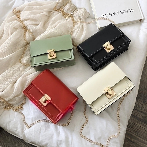 New Fashion Korean Shoulder Chain Small Square Bag Shoulder Bags