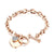 New Fashion Love Stainless Steel Bracelet Rose Gold Plated Diamond Jewelry Ot Buckle Titanium Steel Bracelet