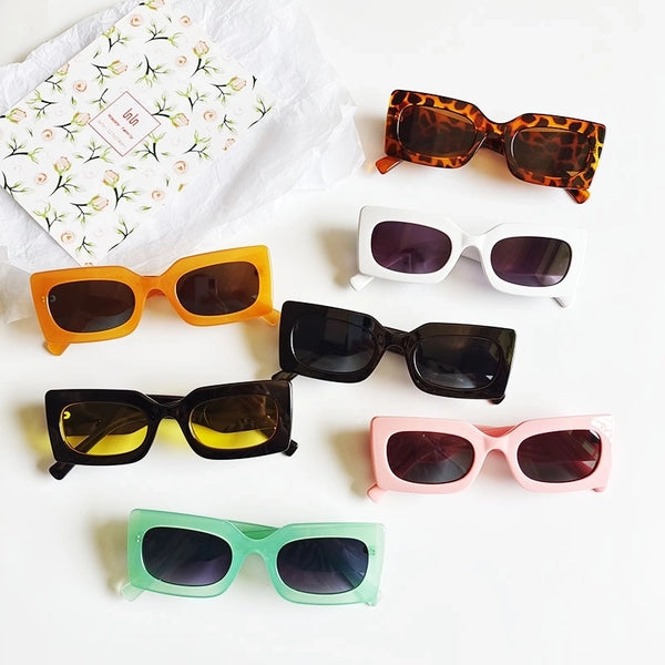 New Fashion Oval Small Frame Color Sun Shade Children Sunglasses