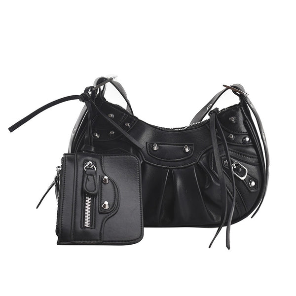 New Fashion  Pleated Shoulder Crossbody Dumpling Bag