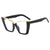 New Fashion Retro Triangle Cat Eye Plain Glasses  Internet Celebrity  Plain Street Shot Anti-Blue Light Spectacle Frame