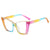 New Fashion Retro Triangle Cat Eye Plain Glasses  Internet Celebrity  Plain Street Shot Anti-Blue Light Spectacle Frame