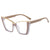 New Fashion Retro Triangle Cat Eye Plain Glasses  Internet Celebrity  Plain Street Shot Anti-Blue Light Spectacle Frame