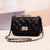 New Fashion Rhombic Chain Turn Lock Bag Chain Crossbody Bag Shoulder Bag