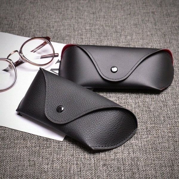 New Fashion Soft Bag Glasses Case Leather Men's Leather Pu Custom Folding Box Sunshine Mirrior Bag Frame Storage Box Sunglasses