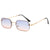 New Fashion Square Frameless Uv Protection Pc Sunglasses