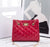 New Fashion Women's Solid Color Geometric  Embroidered Bag