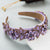 New Fashionable Fabric Rhinestone Headband Women's Retro Baroque Bright Hair Accessories