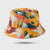 New Fisherman Hat Personality Simple And Colorful Wild Flat Top Double-sided Can Wear Basin Hat