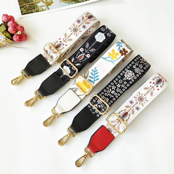 New Flower Shoulder Accessories Adjustable Shoulder Messenger Women's Bag Strap