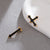 New Gothic Sword Women's Ear Studs Niche Retro Cross Blood Dagger Personalized Earrings