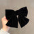 New Hair Accessories Women's Gold Velvet Big Bow Head Clip Personality Ponytail Hairpin Classic Style Spring Clip Factory Direct Sales