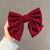 New Hair Accessories Women's Gold Velvet Big Bow Head Clip Personality Ponytail Hairpin Classic Style Spring Clip Factory Direct Sales