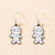 New Halloween Cartoon Dripping Oil Skull Pendant Earrings