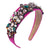 New Headband High-end Women's Headband Baroque Stained Glass Diamond Headband