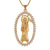 New Inlaid Zircon Madonna Of Death Pendant Necklace Wholesale