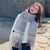 New Internet Celebrity Plaid Scarf Women's Autumn And Winter Korean Style  Japanese Student  Shawl Warm Thickened Scarf